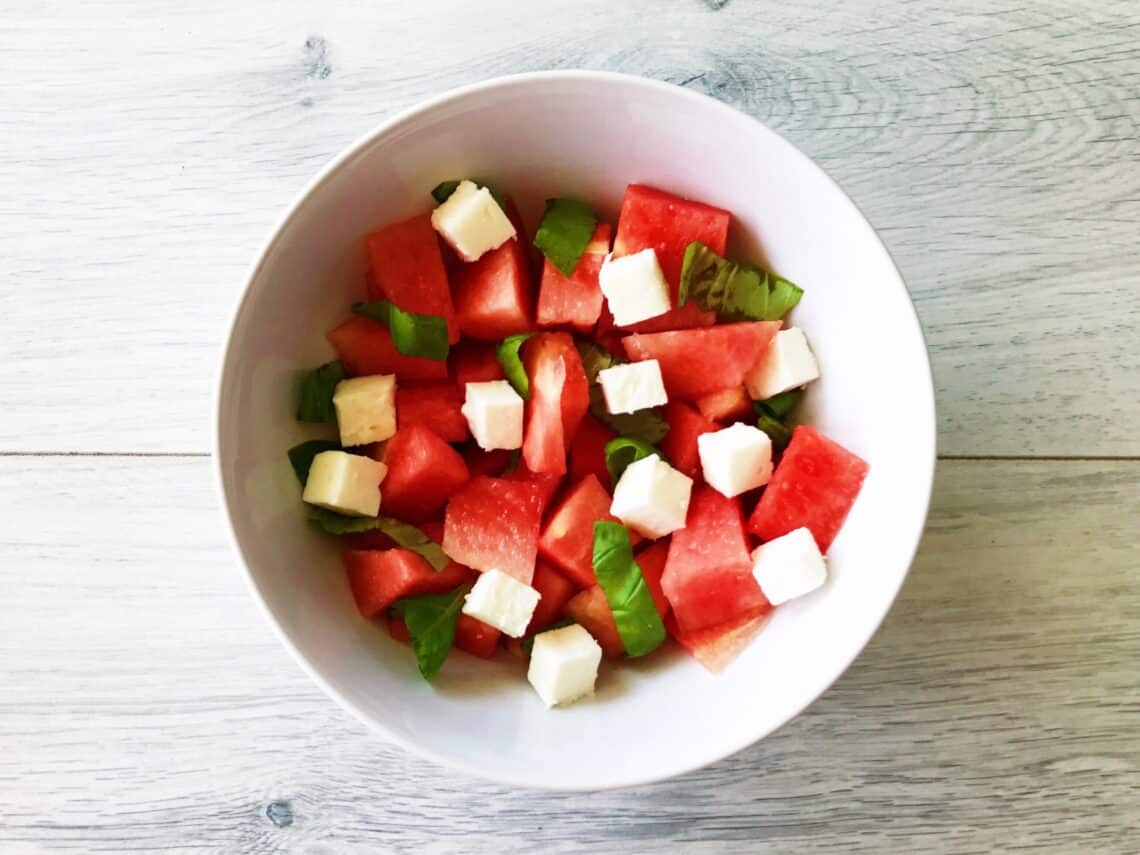 Watermeloen met Feta salade gezond recept afvallen almere