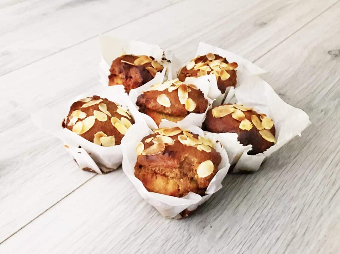 gevuld speculaas muffin sinterklaas gezond recept afvallen tussendoortje snack sint