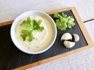 knoflooksaus gezond recept afvallen almere