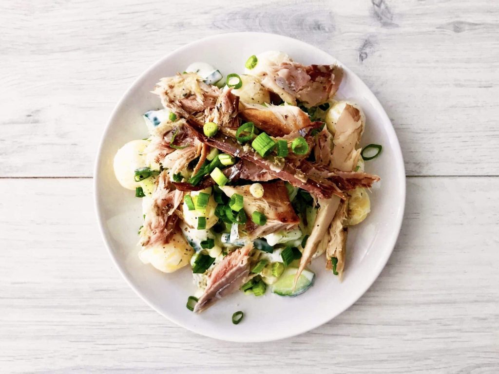 Frisse Aardappelsalade met Makreel