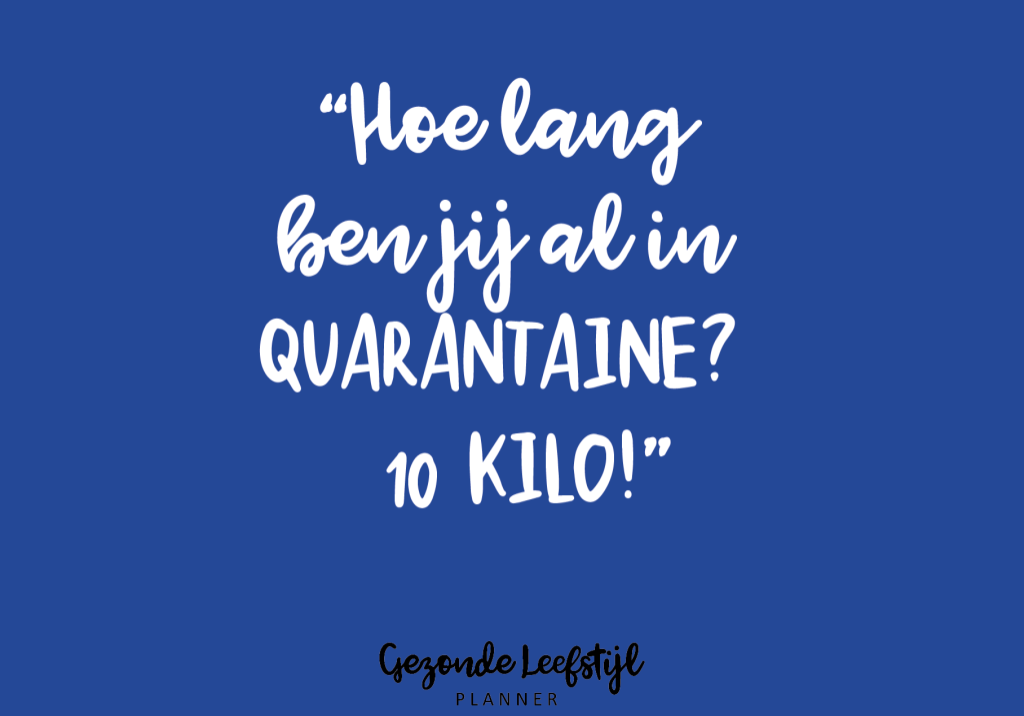 afvallen almere covid quarantaine quote