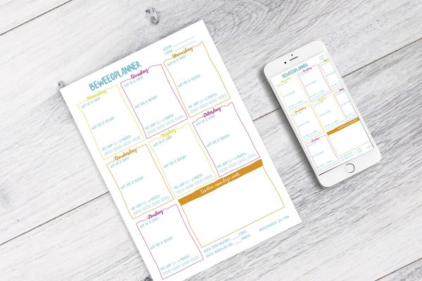 Beweegplanner Printable