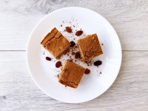 Gezonde Glutenvrije, suikervrije Pindakaas blondies recept afvallen almere tussendoortje